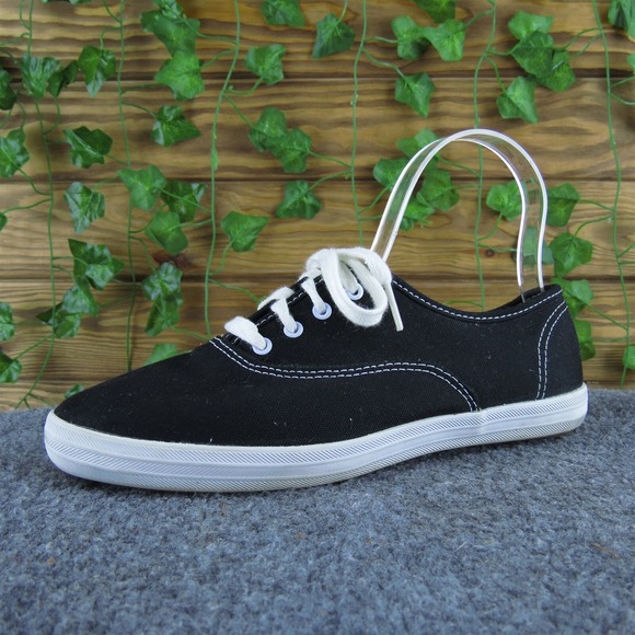 Keds Women's Original Sneaker Black Fabric Sz 7 Medium Gently Used‎ 2025 - Picture 1 of 7